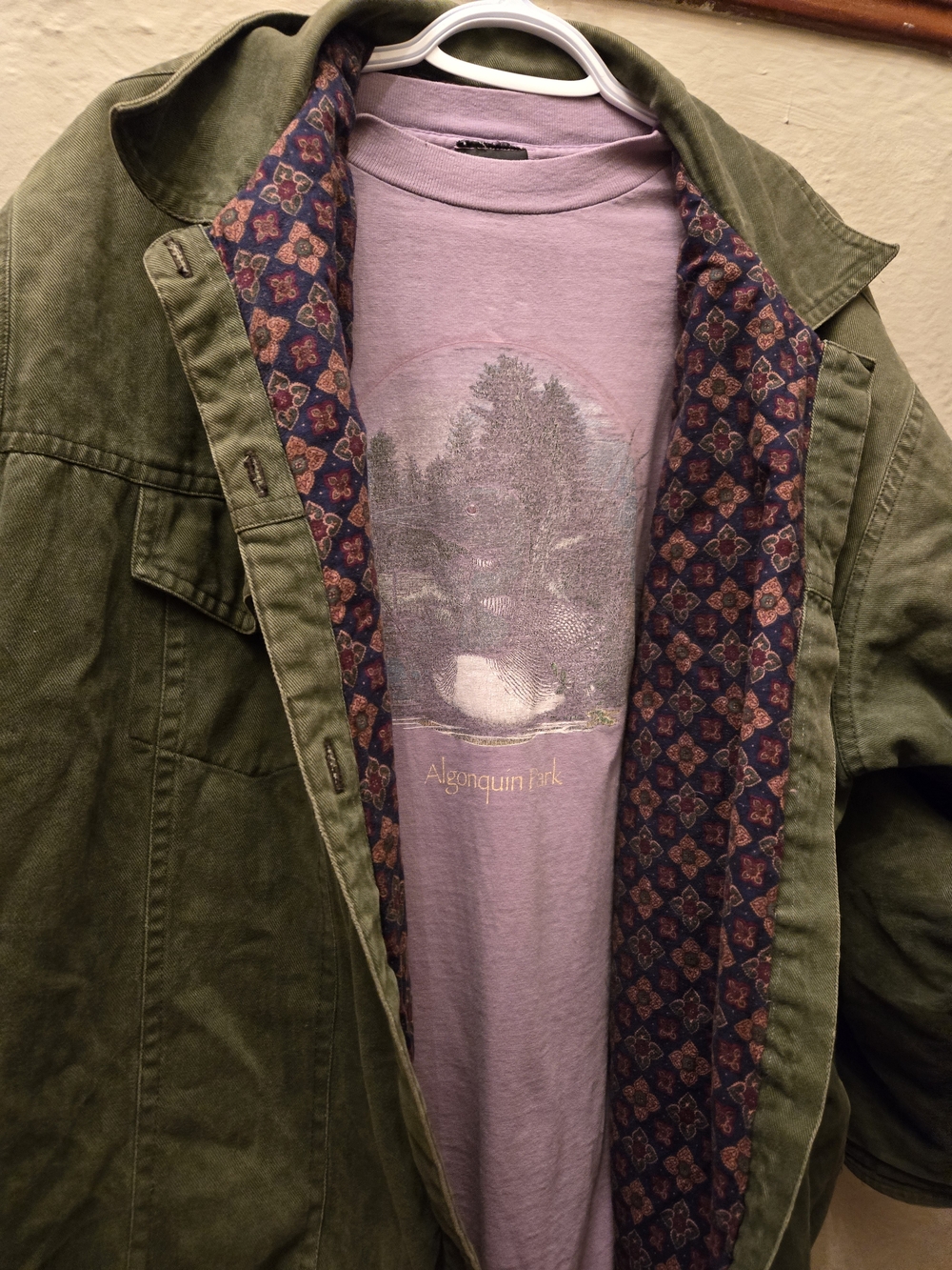 Vintage Distressed Algonquin Park Tee Faded Grunge Nature Shirt Oversized L - Picture 10 of 11